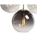 Kamara LED 24.75 inch Brass Chandelier Ceiling Light